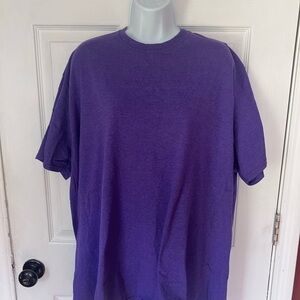 Purple Hanes short sleeve tee